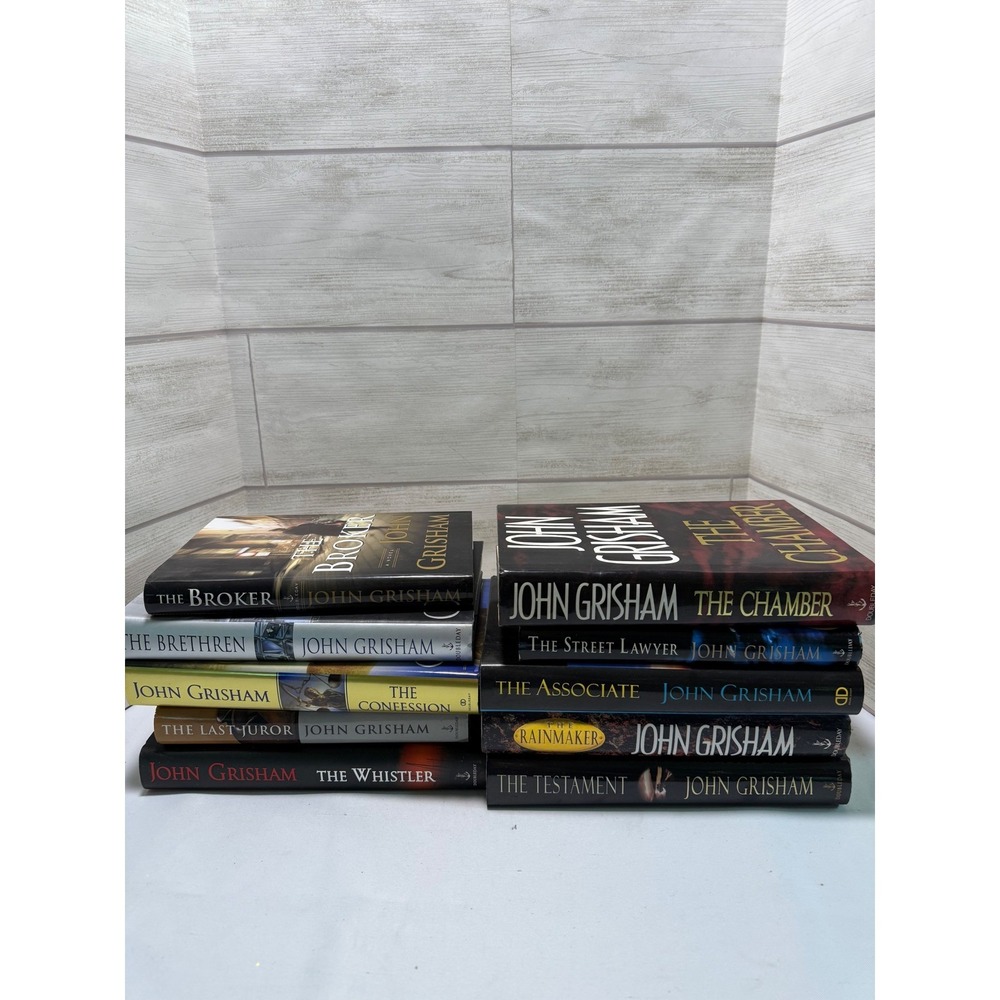 John Grisham Hardcover Book Lot‎ of 10 Legal Thrillers The Chamber Rainmaker +